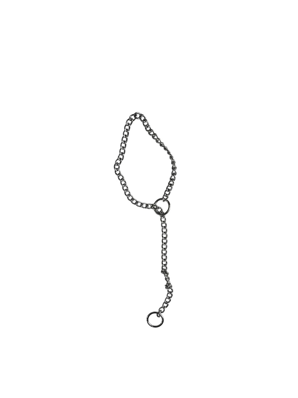 O-ring Slip Chain Necklace Punk Rock Stainless Steel Necklace Y-Necklace